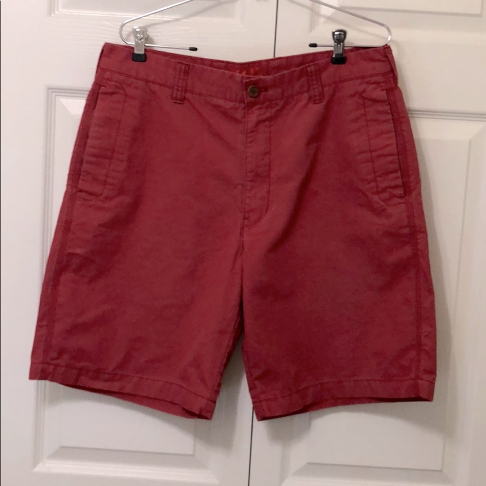 Izod Men’s Flat Front Cotton Shorts Size 34